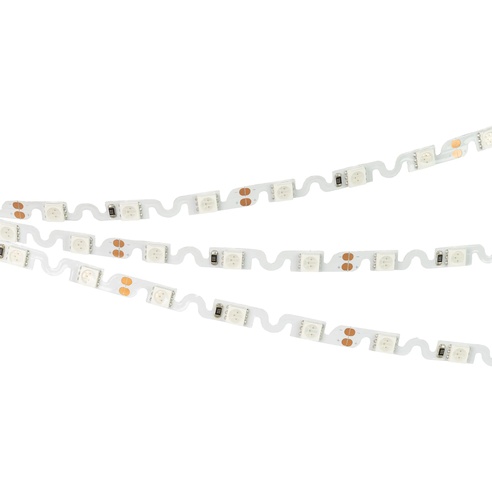 Лента светодиодная RZ 2-5000 12V Yellow 2x (5060, 240 LED, Wave) (Arlight, 11.5 Вт/м, IP20)