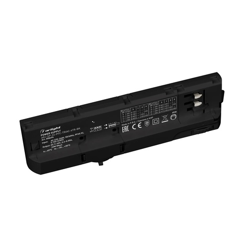 Блок питания для трековых систем ARJ-SP-22-PFC-TRIAC-4TR-BK (22W, 9-40V, 0.2-0.55A) (Arlight, IP20 Пластик, 5 лет)