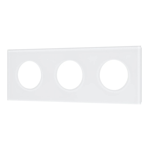 Рамка стеклянная FRM-GLARE-GC-3-WH (Arlight, -)