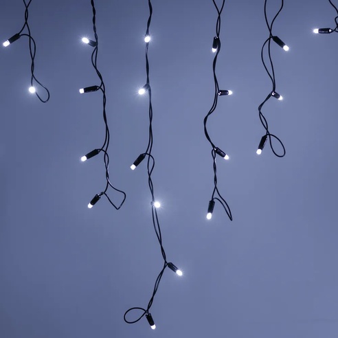 Светодиодная гирлянда ARD-EDGE-CLASSIC-2400x600-BLACK-88LED-MILK-STD White (230V, 6W) (Ardecoled, IP65)