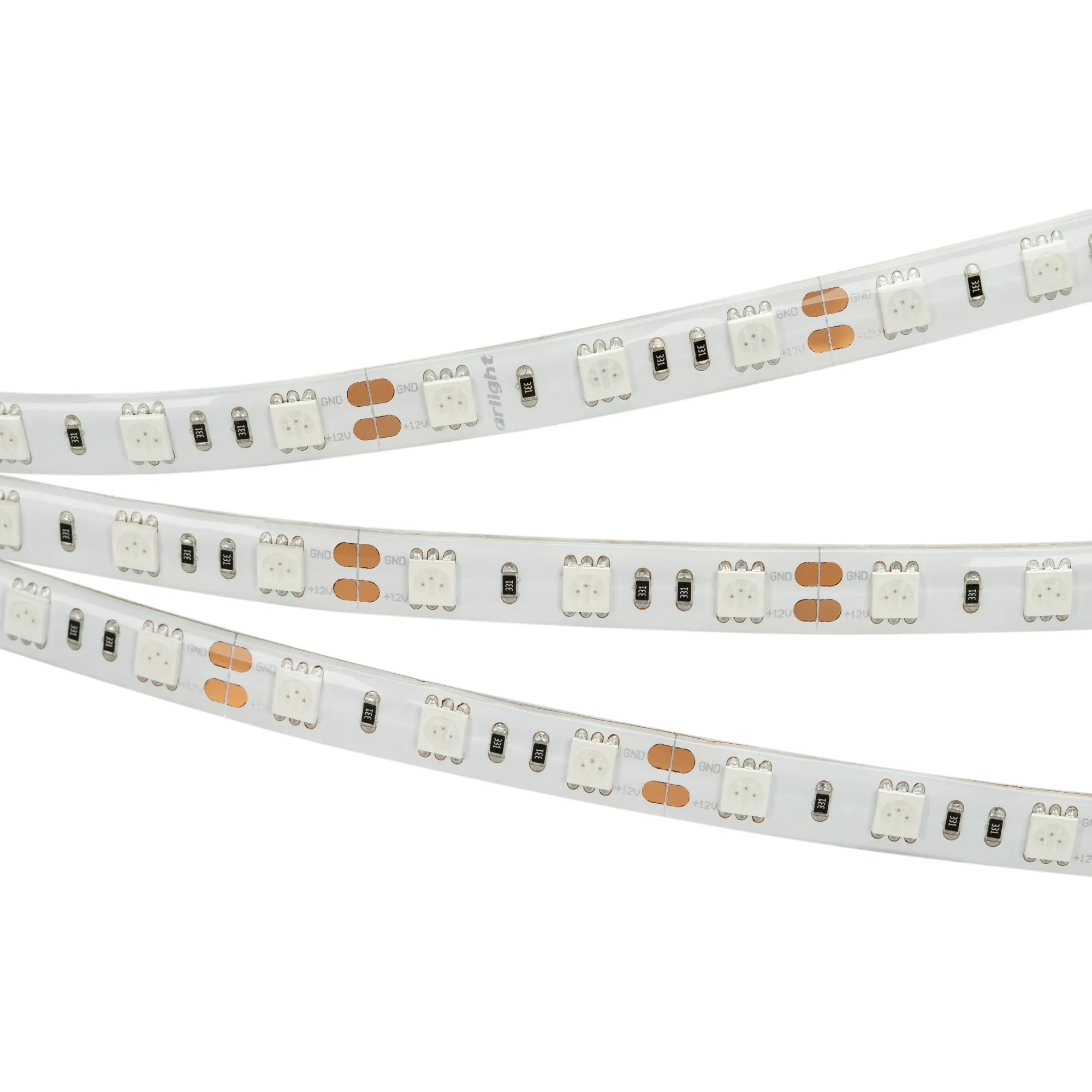 Лента светодиодная RTW 2-5000SE 12V Blue 2x (5060, 300 LED, LUX) (Arlight, 14.4 Вт/м, IP65)