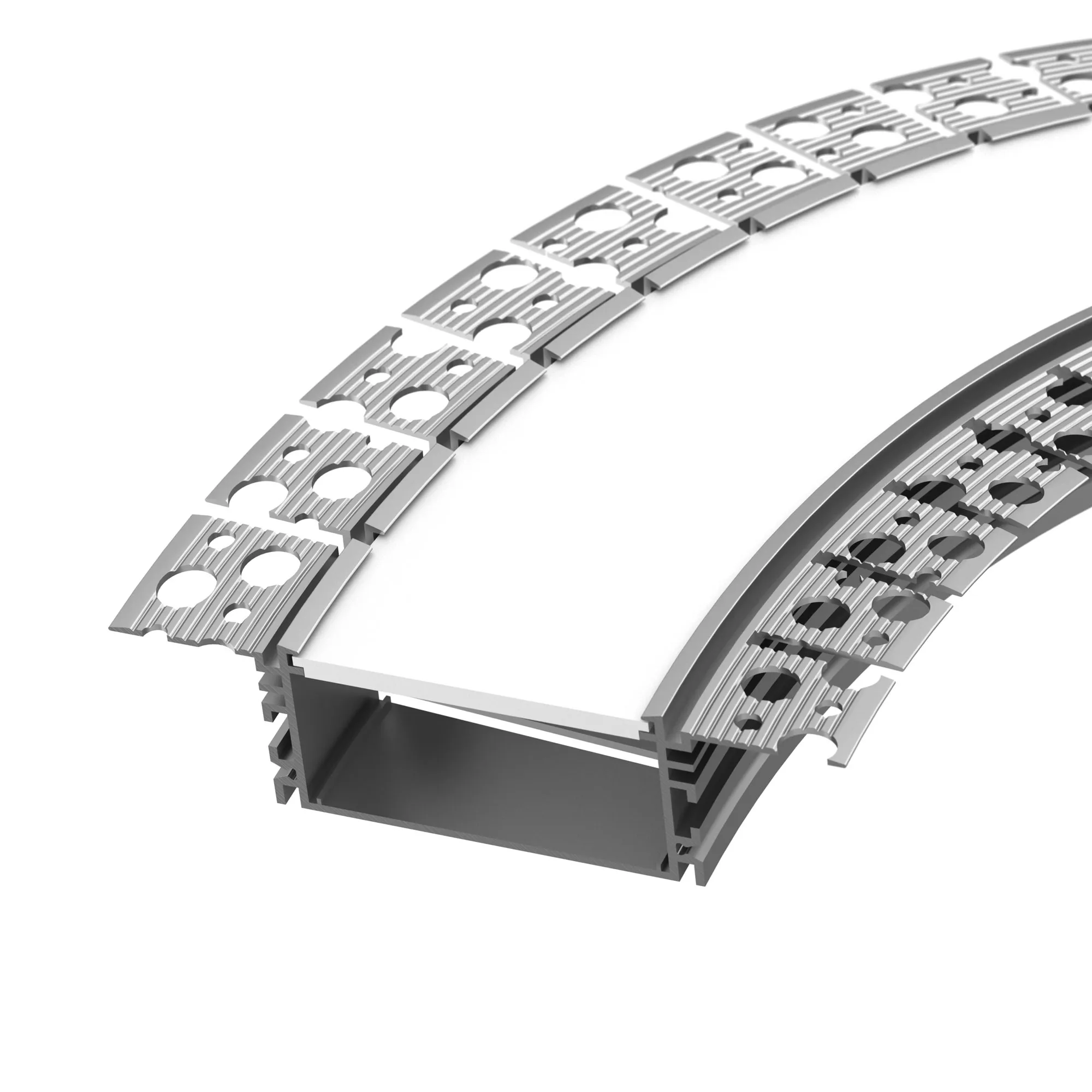 Профиль FANTOM-BENT-W49-SIDE-2000 ANOD (Arlight, Алюминий) - изображение товара