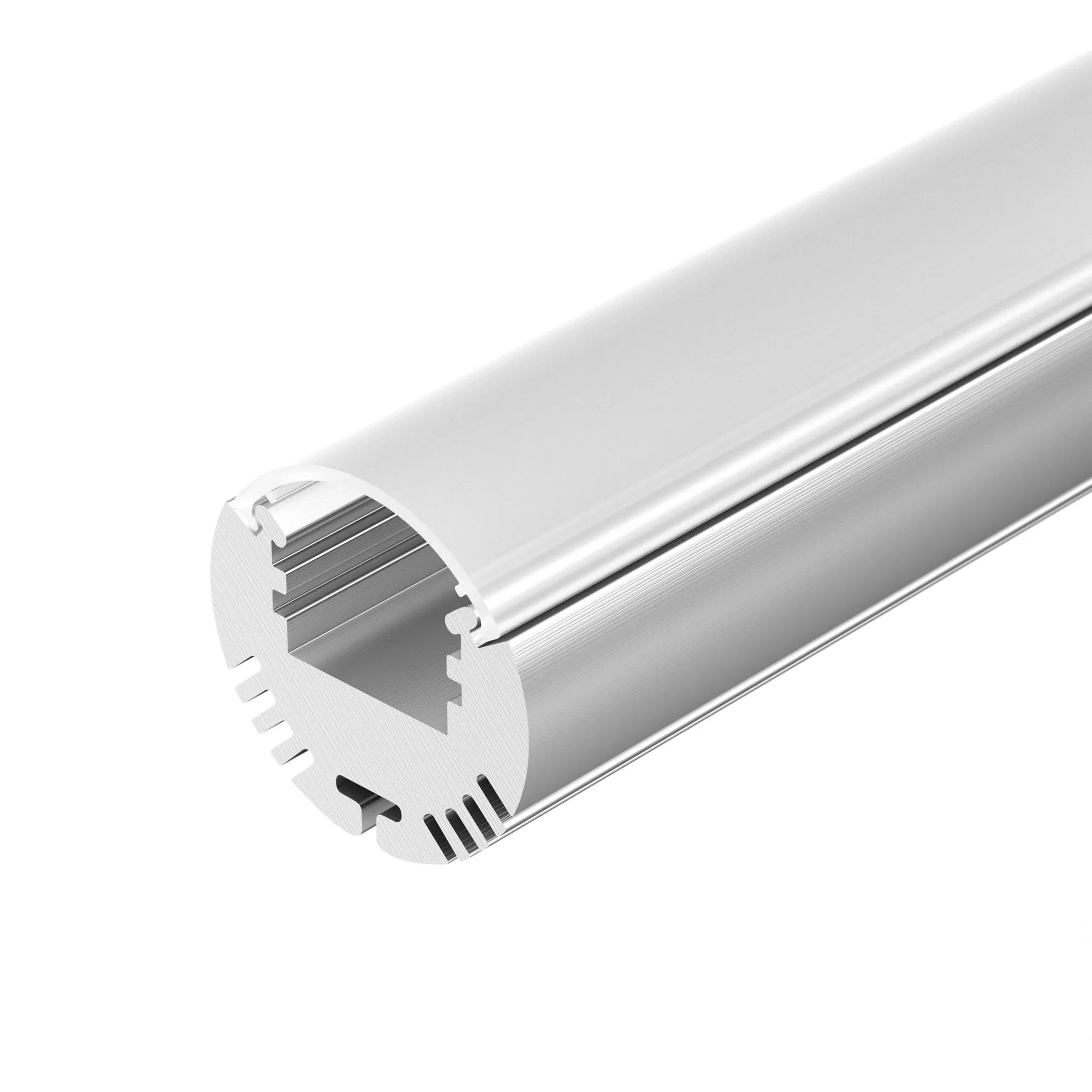 Профиль с экраном ALU-ROUND-2000 ANOD+FROST (Arlight, Алюминий)