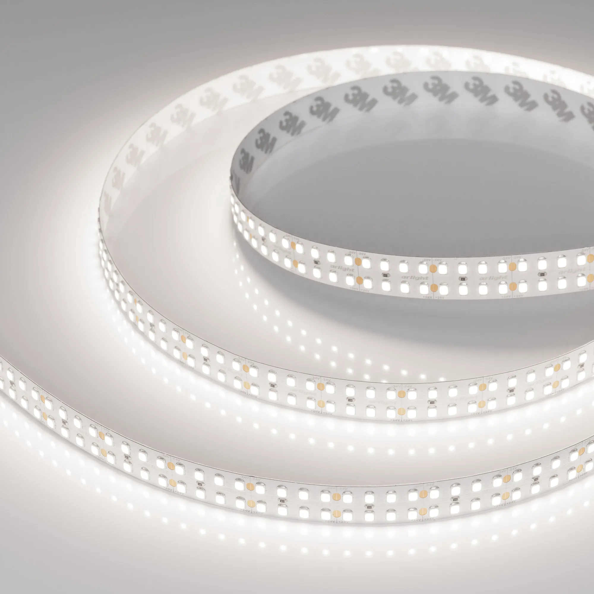 Лента светодиодная RT-A320-15mm 24V Day5000 (24 W/m, IP20, 2835, 5m) (Arlight, высок.эфф.150 лм/Вт)