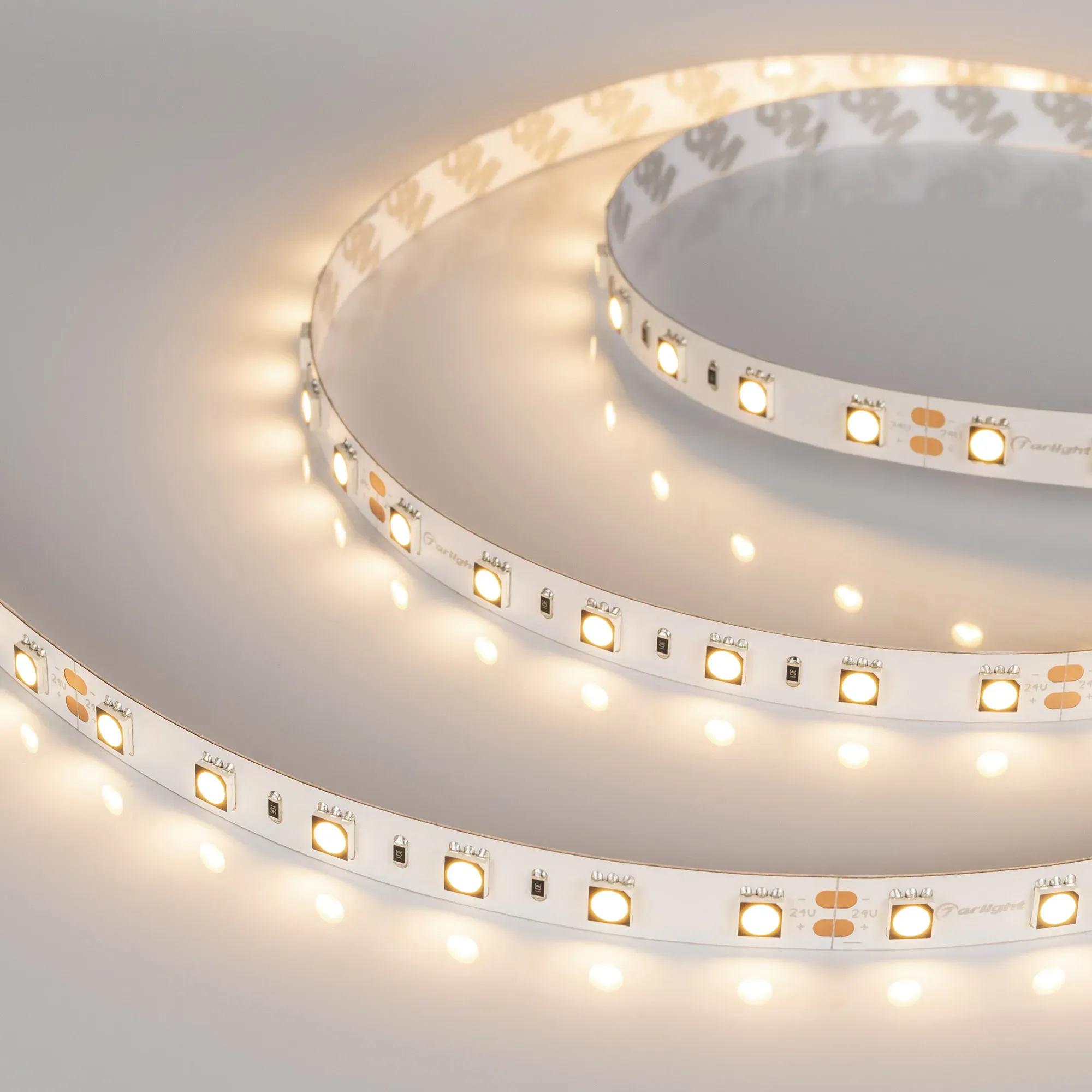 Лента светодиодная RT-B60-10mm 24V Warm3000 CRI98 (14.4 W/m, IP20, 5060, 5m) (Arlight, Открытый) - изображение товара
