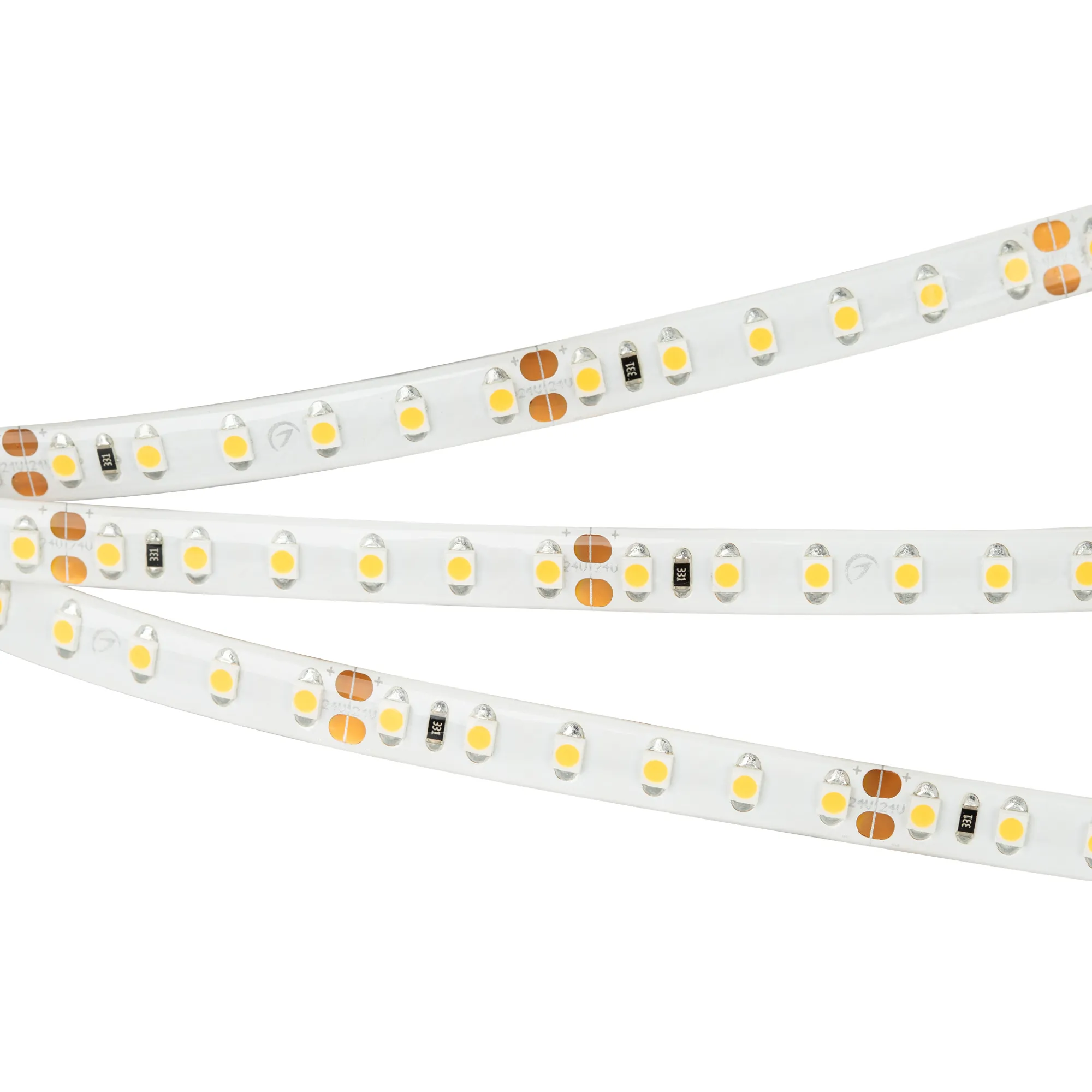 Лента светодиодная RTW 2-5000SE 24V Cool 2x (3528, 600 LED, LUX) (Arlight, 9.6 Вт/м, IP65)