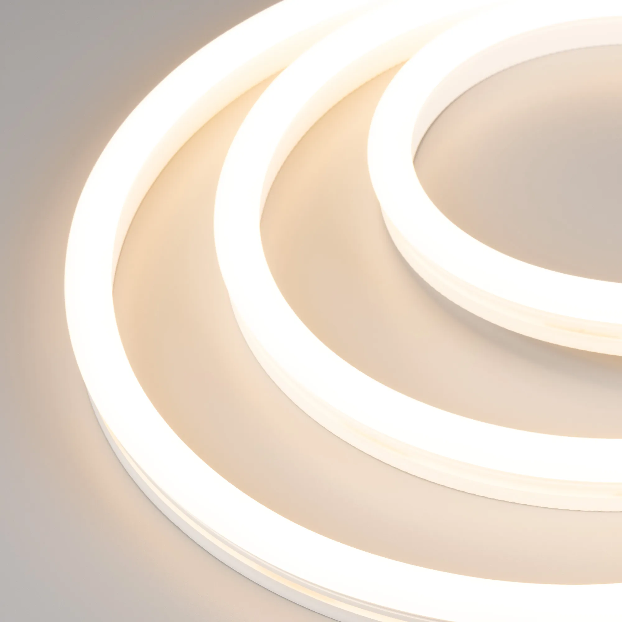 Лента герметичная WAVE-SIDE-A120-12x25mm 230V Warm3000 (12 W/m, IP67, 50m, wire x2) (Arlight, Грибовидная форма)